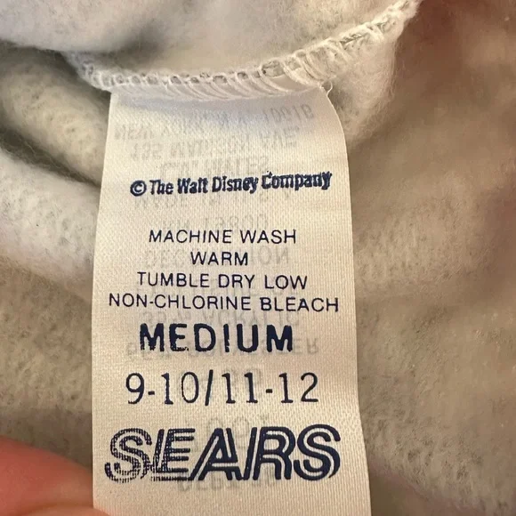 Rare Vintage 1992 Mickey Mouse‎ Sweatshirt Youth Med NWT Sears Disney Trivia Tag - Picture 5 of 6